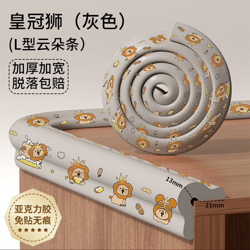 Printed baby thickened anti-collision strips, infant home use, children's anti-bump and anti-collision stickers, kindergarten table corner protectors