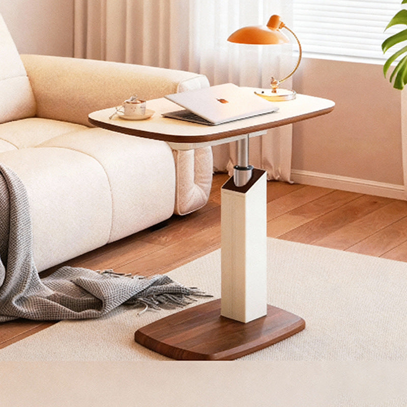Adjustable swivel & height-adjustable corner table for living room, sofa, coffee table, office bedside table, mobile pneumatic computer desk, small side table