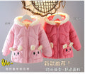Kidsthickened high-quality cotton-padded clothes winter cartoon cotton clothes boys and girls style hooded outwear baby small cotton-padded jacket