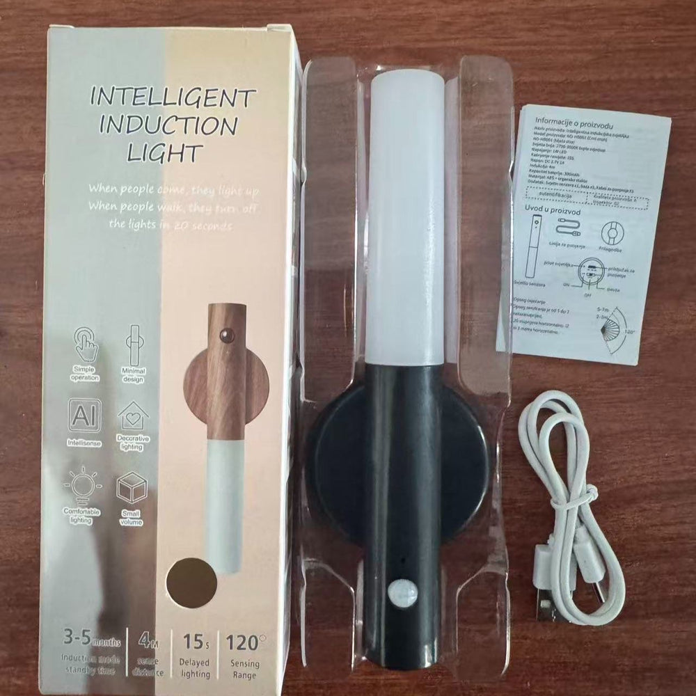 smart human body sensor led night light creative table lamp corridor night light charging wall lamp outdoor emergency light