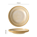 9.75inch disc with edge - kiln turns warm white
