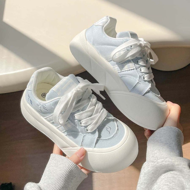 Dopamine platform loafers - women's 2026 autumn new arrivals: trendy, versatile, and unique white sneakers