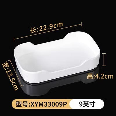 Fat beef plate melamine hotpot restaurant buffet plate tableware barbecue plate commercial side dish dish lettuce bucket haidilao