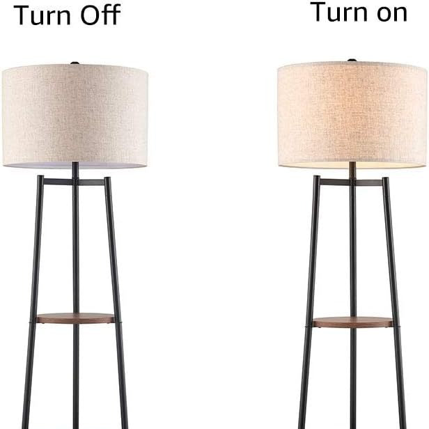 Cross-border floor lamp standing reading lamp with bookshelf modern high pole lamp living room bedroom furniture lighting lamp