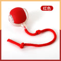 new cat toy gravity smart red rope rolling ball bird sound electric cat teasing ball tooth grinding and bite resistance