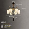New chinoiserie chandelier living room lamp chinese style zen restaurant hotel booth room lamp for home downward chinoiserie lamps