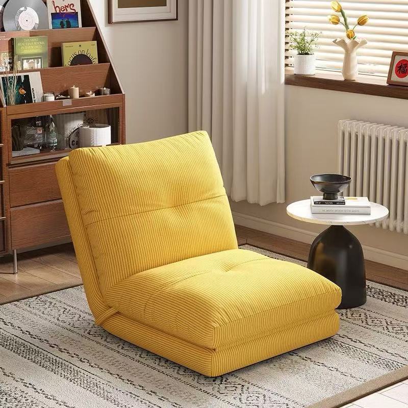 Lazy sofa can lie down and sleep in small apartment for home popular single sofa balcony casualretro square back chair