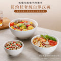 Pure white ceramic tableware thickened chinoiserie oven mitts rice ramen soup bowl for home ceramic hotel special can be marked