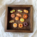 French alkaline bread magnetic stickers mini simulation european bread refrigerator stickers baking memo stickers magnet decoration wholesale