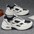 Men's athletic shoes - 2026 new summer collection - breathable mesh sneakers for men - thick-soled running shoes - dad shoes for students