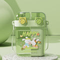 Kids sippy cup large capacity divided double drinking cup student high-looking portable cup girl summer portable drinking cup