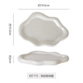 Customized internet celebrity jewelry ceramic entrance desktop storage ceramic plate asymmetrical photo prop display plate