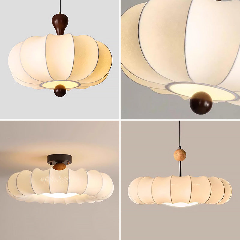 Vintage Nanyang wind bedroom chandelier wabi sandy wind medieval creative pumpkin plastic art warm book room master bedroom light