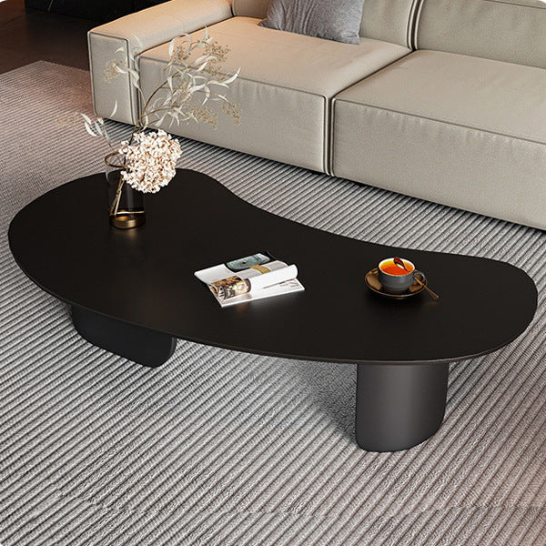 Italian slate coffee table black cashew shaped modern living room for home creative small apartment coffee table italian normcore