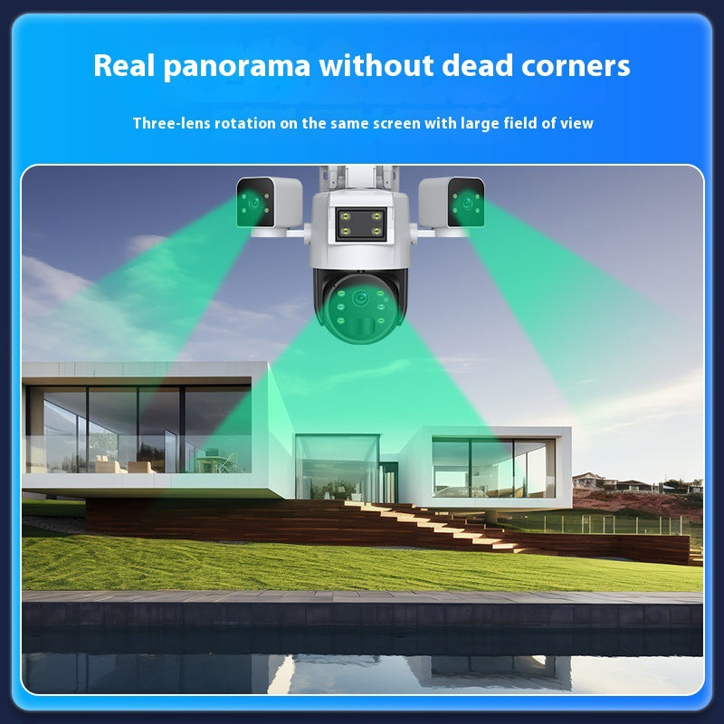Customized home mobile phone remote 360 degree high definition night vision no electricity no network outdoor solar surveillance camera