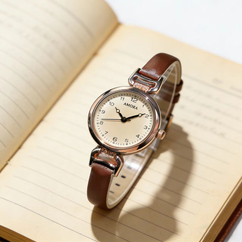 Women's watch - student style, unique design, instagrammable, preppy, retro, exquisite, compact, versatile quartz watch - dropshipping available