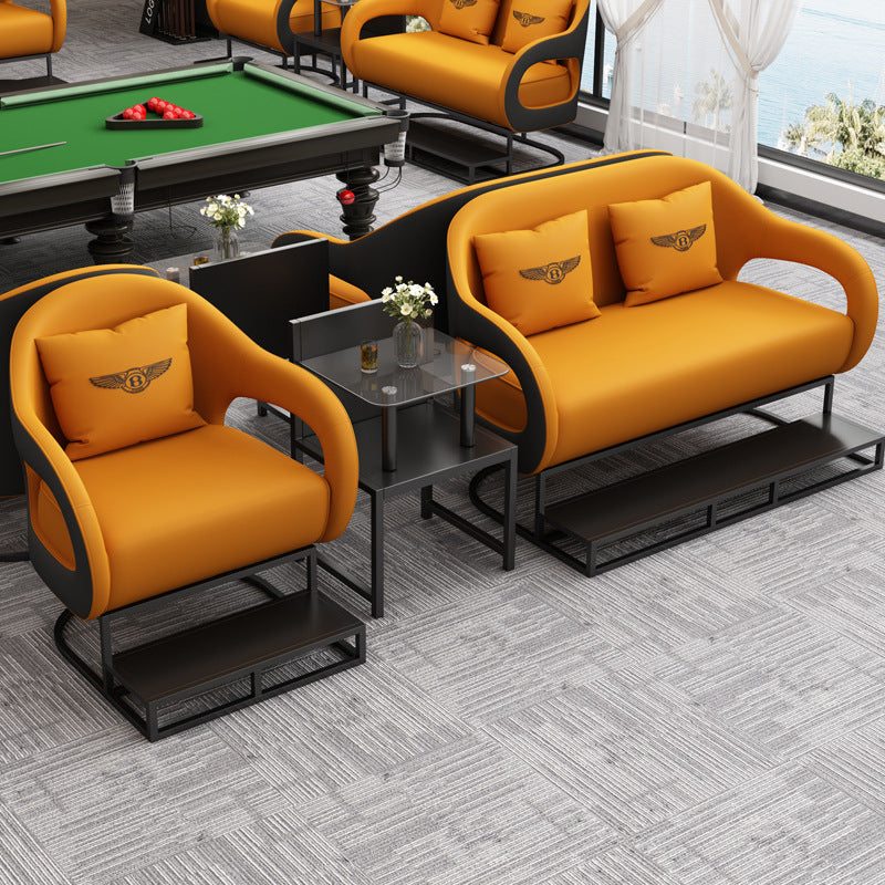 Accessible luxury billiard hall sofa billiard room viewing chair competition special booth watching the game new arrival high-end table and chair combination