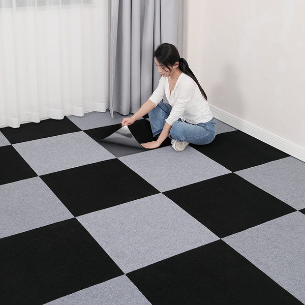 Office carpet splicing Hotel commercial large area self-adhesive carpet full of cement floor directly laid full floor mat