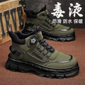 Men's 2025 spring new high-top casual sneakers, trendy thick-soled height-increasing non-slip outdoor work boots, martin boots