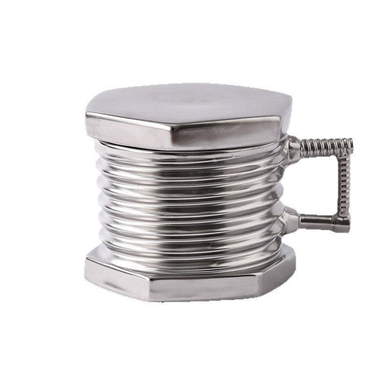 creative ceramic electroplated mug screw cup office coffee cup hand gift niche ceramic gift cup