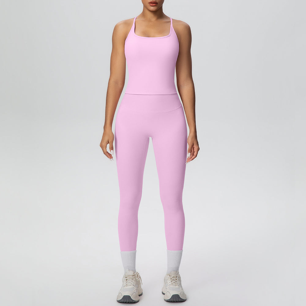 European and american new quick-dry seamless yoga set - pilates, workout, outdoor, casual running, and fitness apparel
