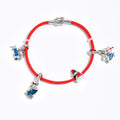 Wholesale european and american halloween bracelets - cute cartoon bear charms with enamel accents - holiday gifts & christmas tree bracelets