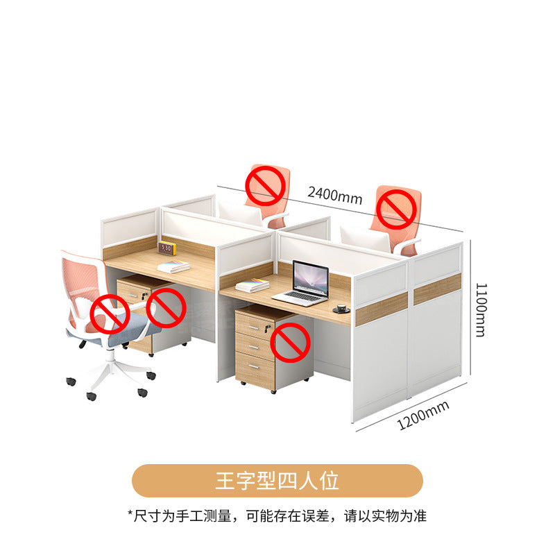 Saint li office desk set - minimalist executive computer desk, chair, partition, booth, and workstation