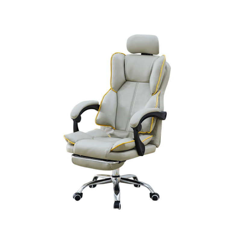 Customizable home computer chair - comfortable, ergonomic, reclining office chair with backrest and swivel base - ideal for live streaming and gaming