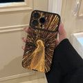 Gilded madonna phone case for iphone 17 pro max, apple 16, unique leather skin protective cover for iphone 13