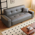 2026new arrival cat scratch leather sofa living room small apartment casual modern straight row apartment rental double three-person fabric sofa