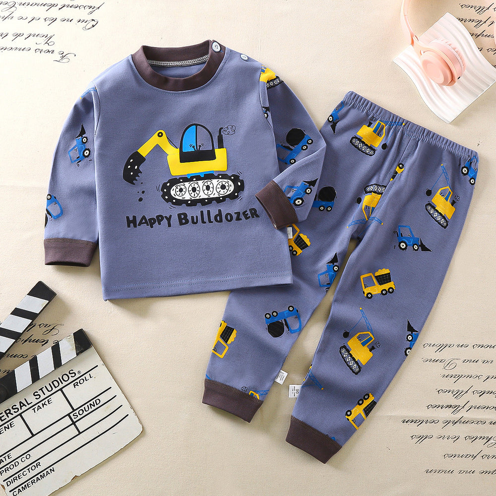 Kids' cotton pajama set - girls' & boys' thermal underwear - wholesale children's home wear
