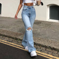 new european and american style wide-leg denim pants for cross-border e-commerce: perfect for , , and . distressed, flared jeans