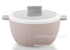 manufacturer direct sales stainless steel insulated bucket portable insulated bucket large capacity commercial three-piece insulated pot