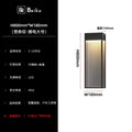 Outdoor solar wall light - modern minimalist style, waterproof, for villa gate, garden exterior, and courtyard lighting