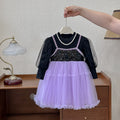 Girls' dress  spring new arrival - faux two-piece baby girl dress, birthday party dress, princess dress for toddlers and young children