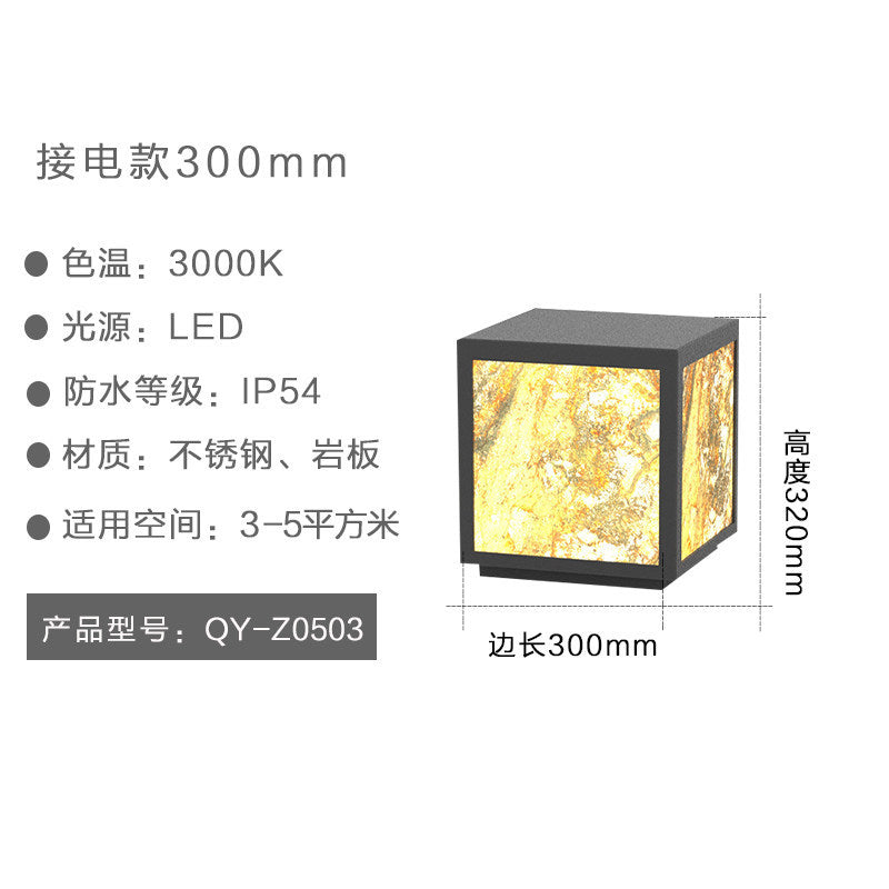 Solar lights, outdoor garden lights, landscape lights, waterproof lawn lights, solar column lights, wall lights, slate lights