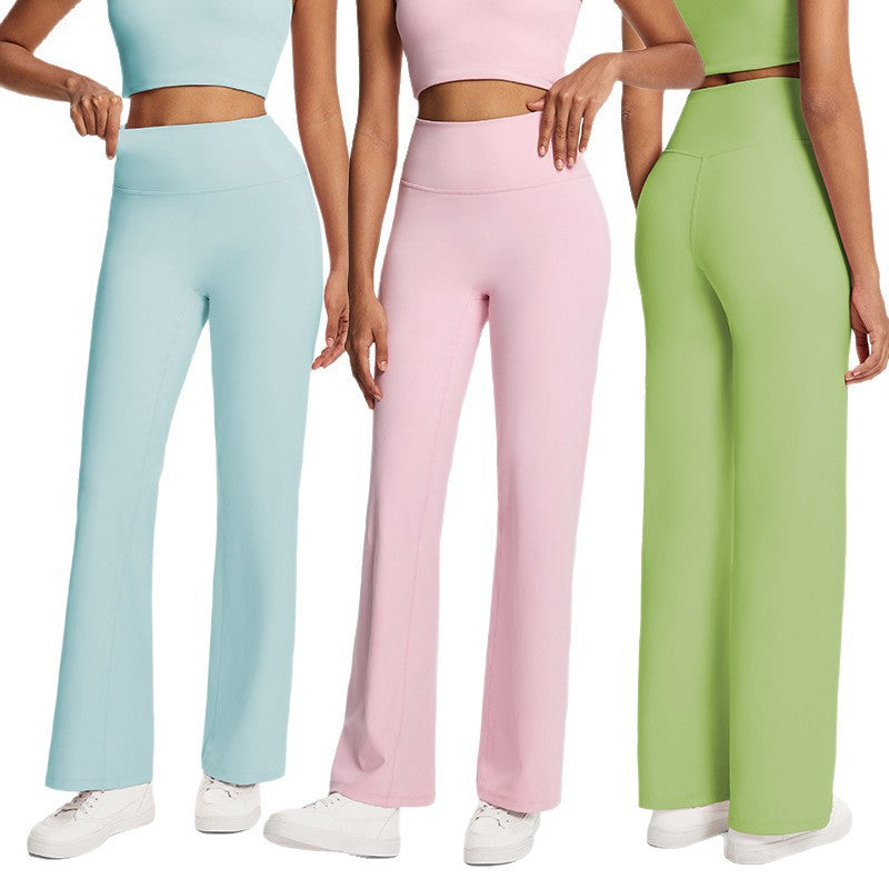 New arrival: eco-friendly high-waisted yoga flare pants for women - dance, workout, wide leg, casual, butt-lifting, fitness