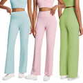 New arrival: eco-friendly high-waisted yoga flare pants for women - dance, workout, wide leg, casual, butt-lifting, fitness