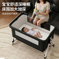 Foldable movable adjustable height crib newborn portable baby bed patchwork bed multifunctional baby bed