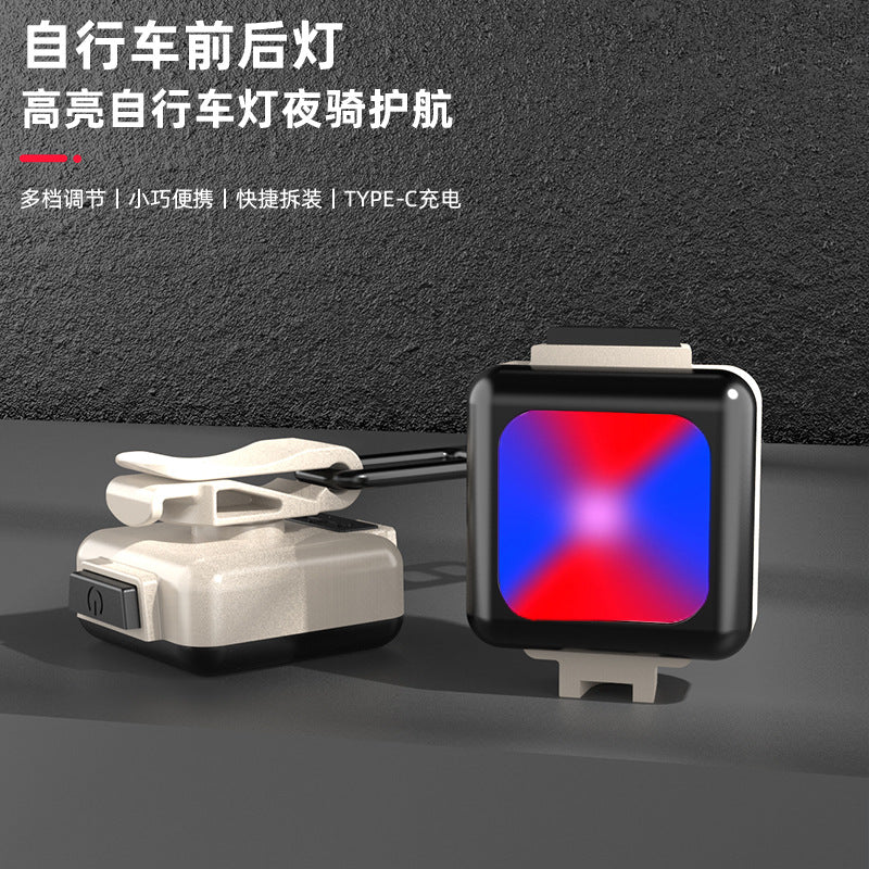 Xiaohongshu bestselling portable emergency light - bike front & rear led safety warning light - rechargeable outdoor light