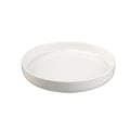 Scandinaviancasual creative ceramic tableware ceramic soup plate for home pure white high-looking fruit salad plate with side plate