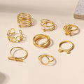 Korean-style wholesale rings, trendy european and american cross-border jewelry for women, featuring unique and bold geometric, heart, stacked, and bowknot rings