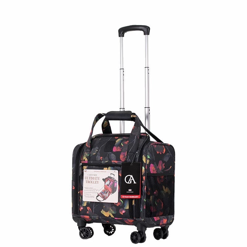 Oxford cloth suitcase 16 inch small boarding case children's trolley case wear-resistant canvas bag waterproof travel bag