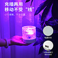 Romantic light & shadow ripple atmosphere lamp - trending live stream background dynamic projection light - birthday bedroom mood night light