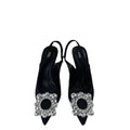 Za new 2024 pointed toe peep-toe high heels women's low-cut pumps ladies' water brick square buckle slingback fashion mules