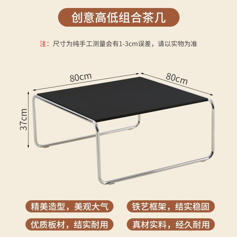 Langyujia for homewrought iron coffee table side table living room sofa creative coffee table bracket combination paint combination cream style