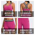 breathable yoga outfit women's set, tight-fitting pilates training suit, high-waisted fitness apparel, versatile activewear set