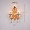 Three-head european style wall sconce - bedroom bedside lamp, wall-mounted living room background lighting, led corridor new arrival aisle fixture