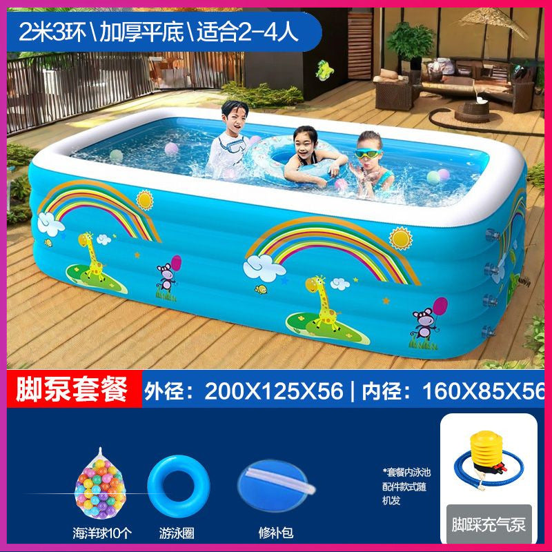 Inflatable swimming pool baby kids indoor swimming pool for home large foldable swimming pool outdoor water pool