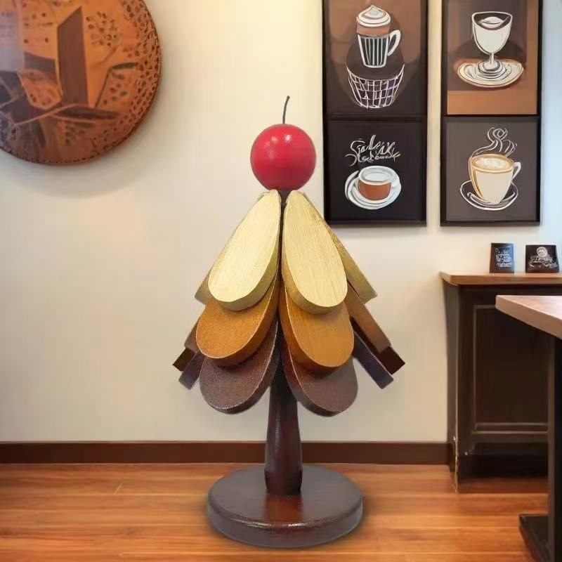 A tree classy high temperature resistant for home creative ornaments classy tea cup pot holder christmas tree insulation pad oven mitts desktop